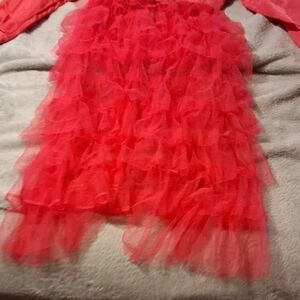 Kids Ruffled Red Costume Dress